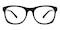 Pau Black Rectangle Acetate Eyeglasses