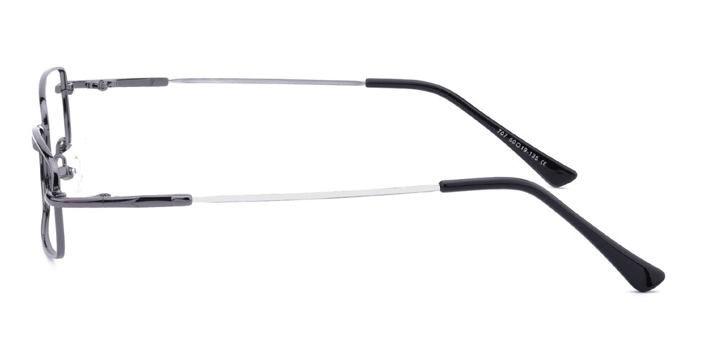 Noel Gunmetal Rectangle Metal Eyeglasses