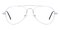 Osborn Silver Aviator Metal Eyeglasses