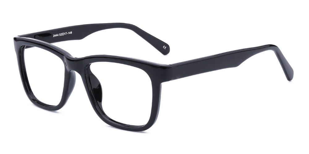 Osmond Black Square Plastic Eyeglasses