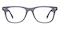 Oswald Gray Oval Plastic Eyeglasses