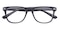 Oswald Gray Oval Plastic Eyeglasses