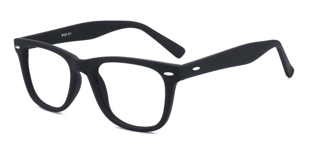Oswald Mblack Oval Plastic Eyeglasses