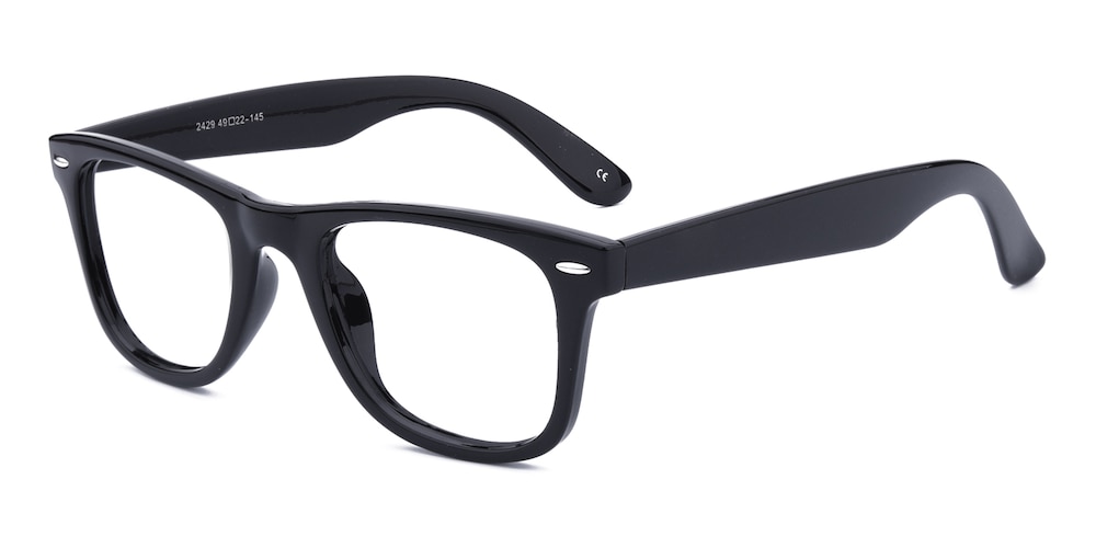 Otis Black Oval Plastic Eyeglasses