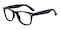 Otis Black Oval Plastic Eyeglasses