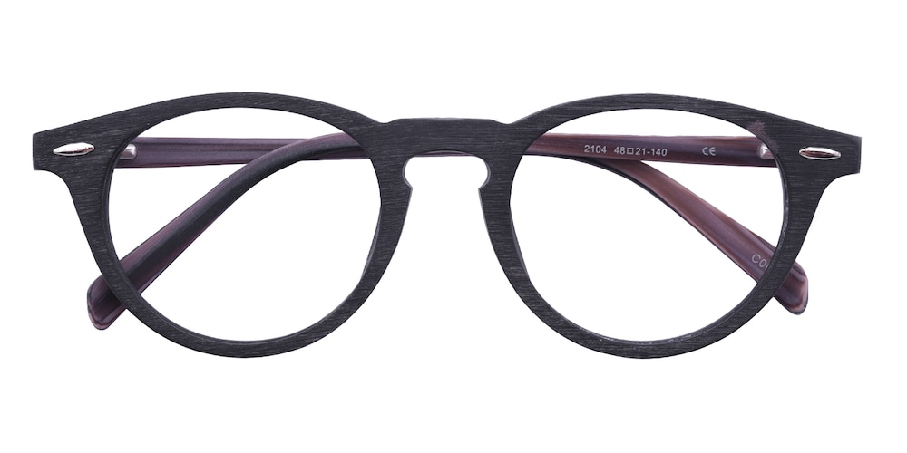 Otto Black Classic Wayframe Acetate Eyeglasses