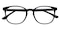 Pete Black Rectangle Acetate Eyeglasses