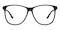 Primo Matte black Rectangle Acetate Eyeglasses