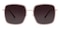 Randolph Brown/Golden Rectangle Metal Sunglasses
