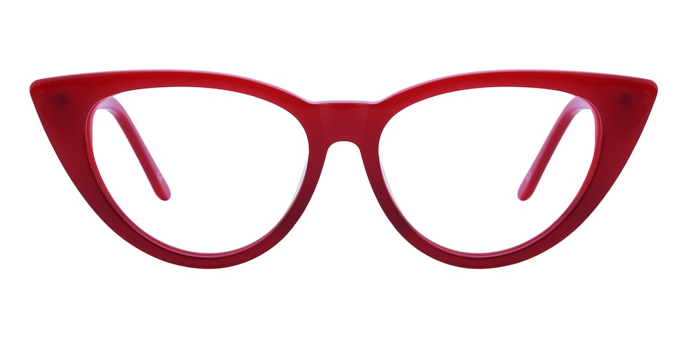 Roy Red Cat Eye Acetate Eyeglasses