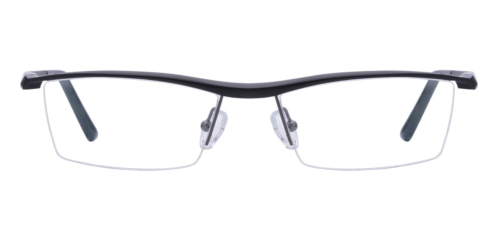 Roderick Gunmetal Rectangle Aluminum Eyeglasses