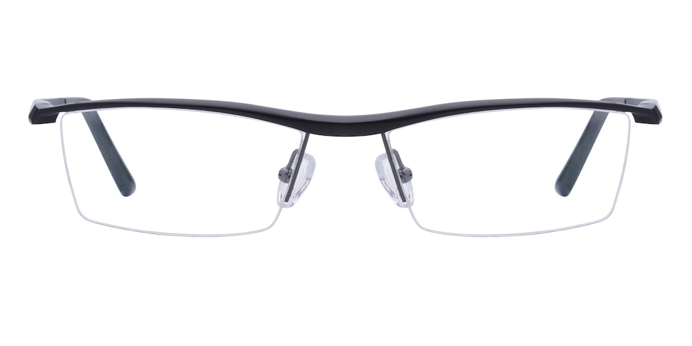 Roderick Gunmetal Rectangle Aluminum Eyeglasses