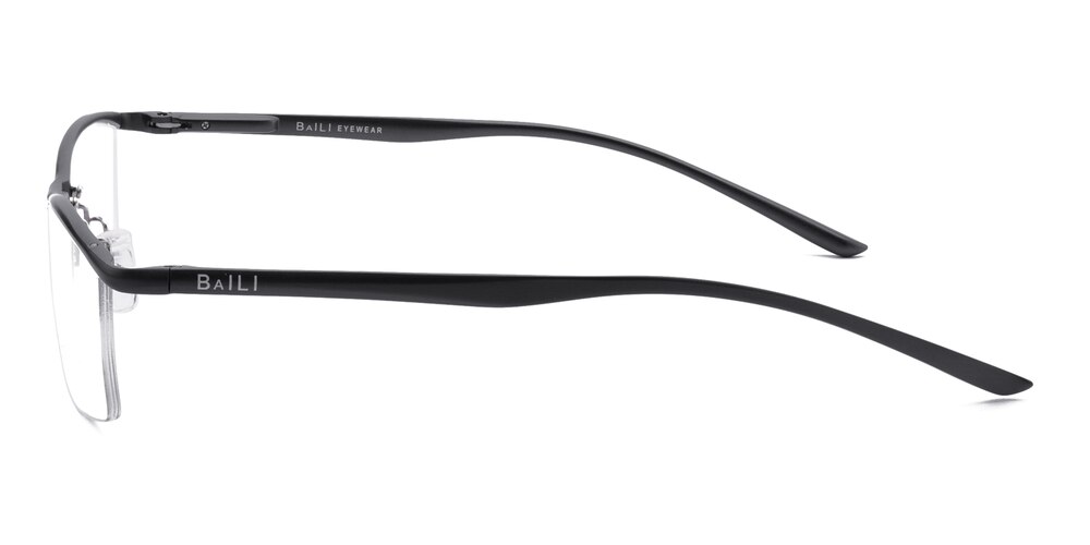 Rodney Gunmetal Rectangle Aluminum Eyeglasses