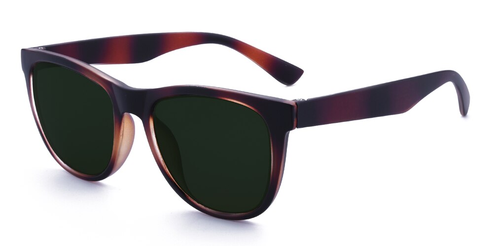 Saxon Brown Classic Wayframe TR90 Sunglasses