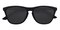 Sean Black Oval TR90 Sunglasses