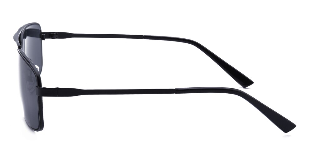 Silvester Black Aviator Metal Sunglasses