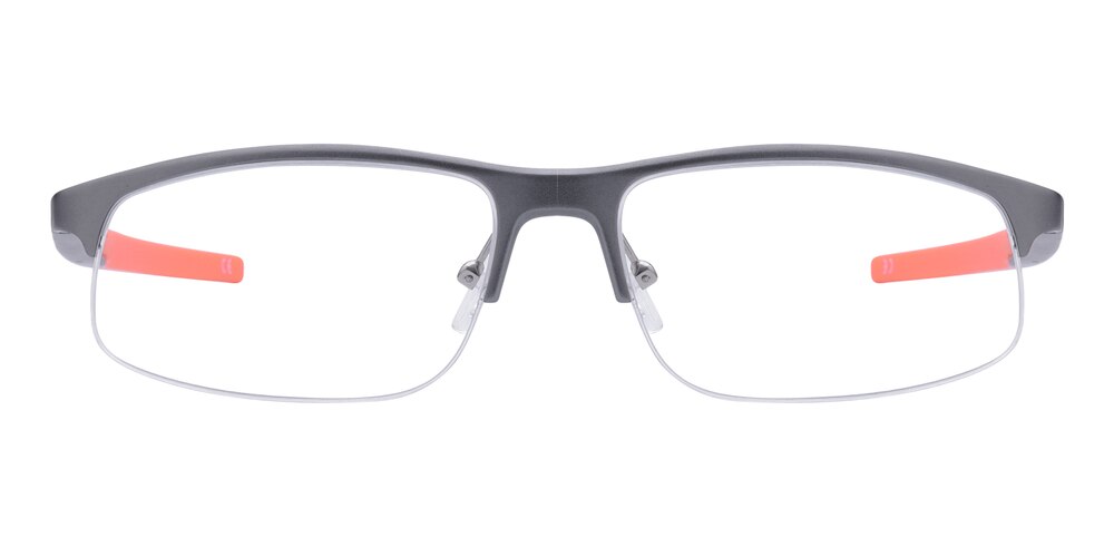 Ryan Sporty Gray Aluminum Eyeglasses