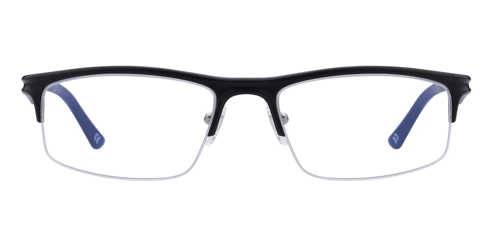 Samuel Sporty Black Aluminum Eyeglasses