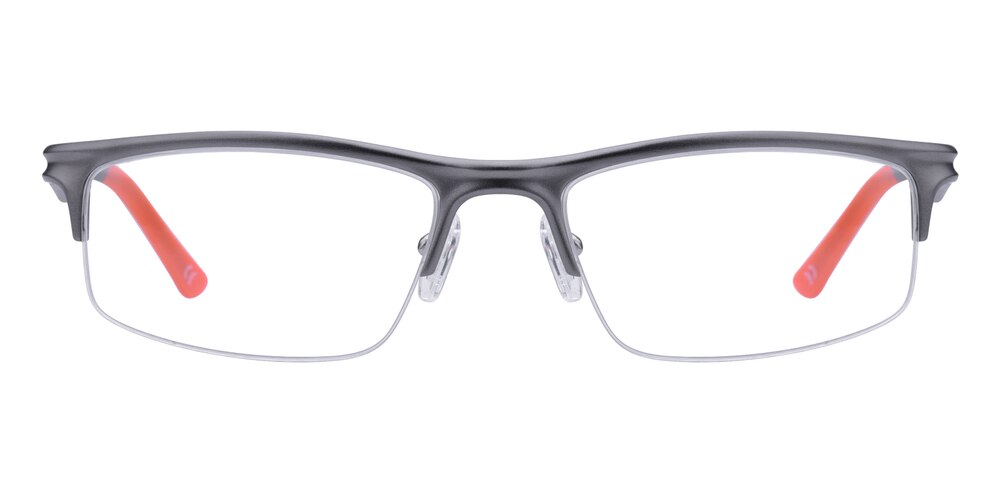 Samuel Sporty Gray Aluminum Eyeglasses