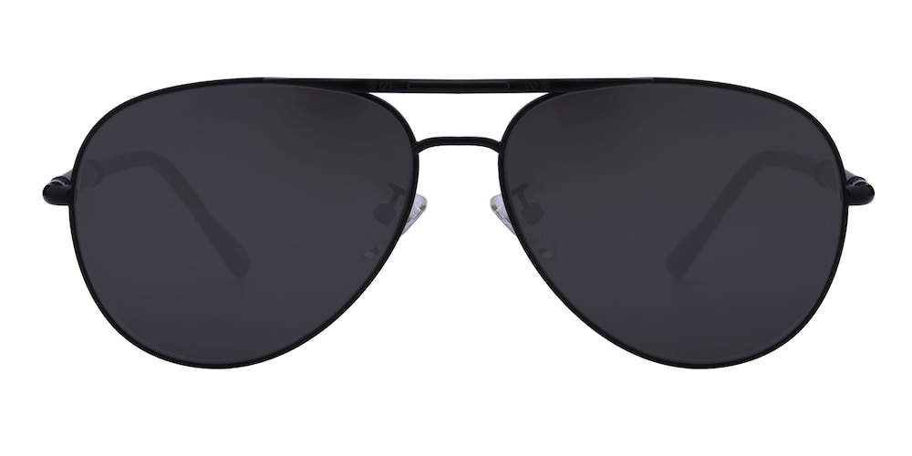 Sid Black Aviator Metal Sunglasses
