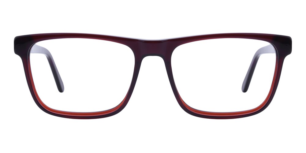 Levi Brown Rectangle Acetate Eyeglasses