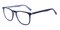Lucien Black/Crystal Rectangle Acetate Eyeglasses
