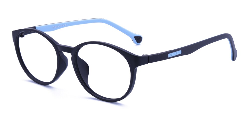 Myron Blue/Black Oval TR90 Eyeglasses