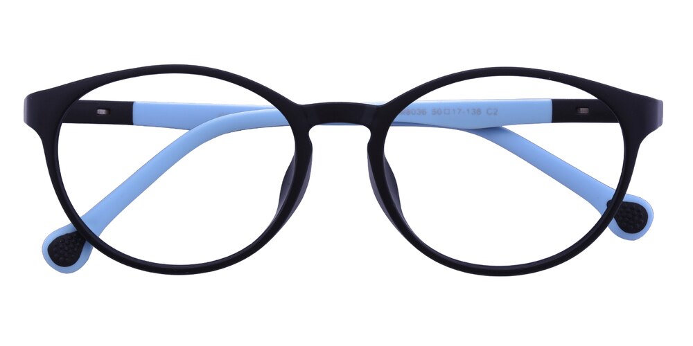 Myron Blue/Black Oval TR90 Eyeglasses
