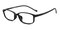 Nat Black Rectangle TR90 Eyeglasses