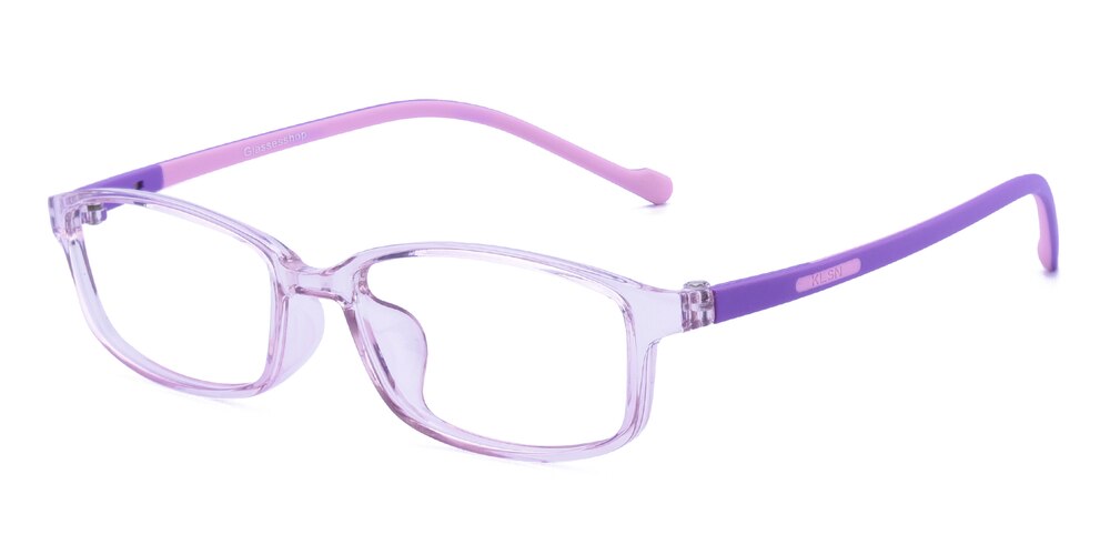 Nat Purple Rectangle TR90 Eyeglasses