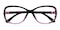 Nathan Black Rectangle Plastic Eyeglasses