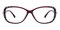Nathan Brown Rectangle Plastic Eyeglasses