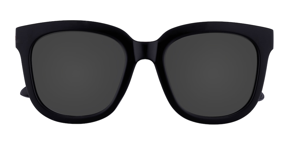 Alexis Black Rectangle TR90 Sunglasses