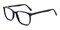 Lester Black Rectangle Acetate Eyeglasses