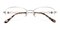 Wordsworth Silver Oval Titanium Eyeglasses