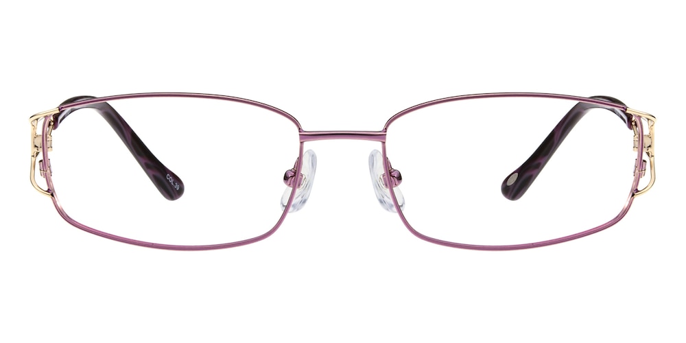 Norton Purple Rectangle Titanium Eyeglasses
