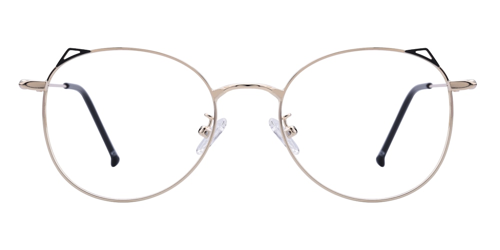 Cronin Golden Cat Eye Metal Eyeglasses