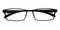 Payne Black Rectangle Metal Eyeglasses