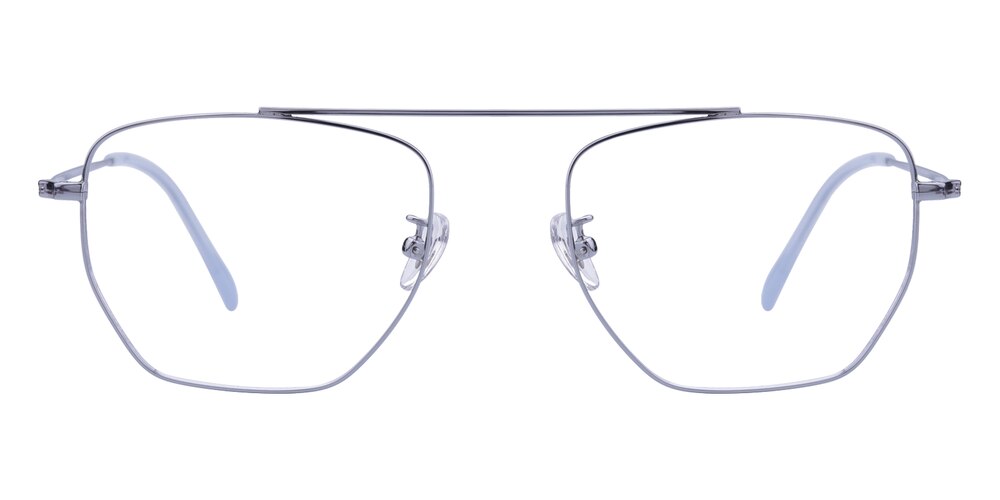Ziv Silver Aviator Titanium Eyeglasses