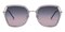 Adale Gray Polygon Plastic Sunglasses