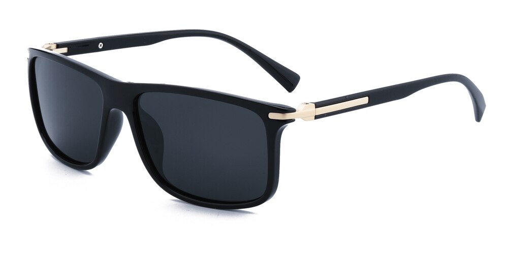 Zebulon Black Rectangle TR90 Sunglasses