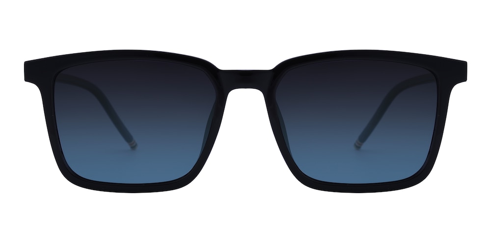 Xavier Black Rectangle TR90 Sunglasses