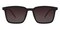 Xavier Brown Rectangle TR90 Sunglasses