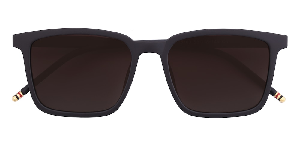 Xavier Brown Rectangle TR90 Sunglasses