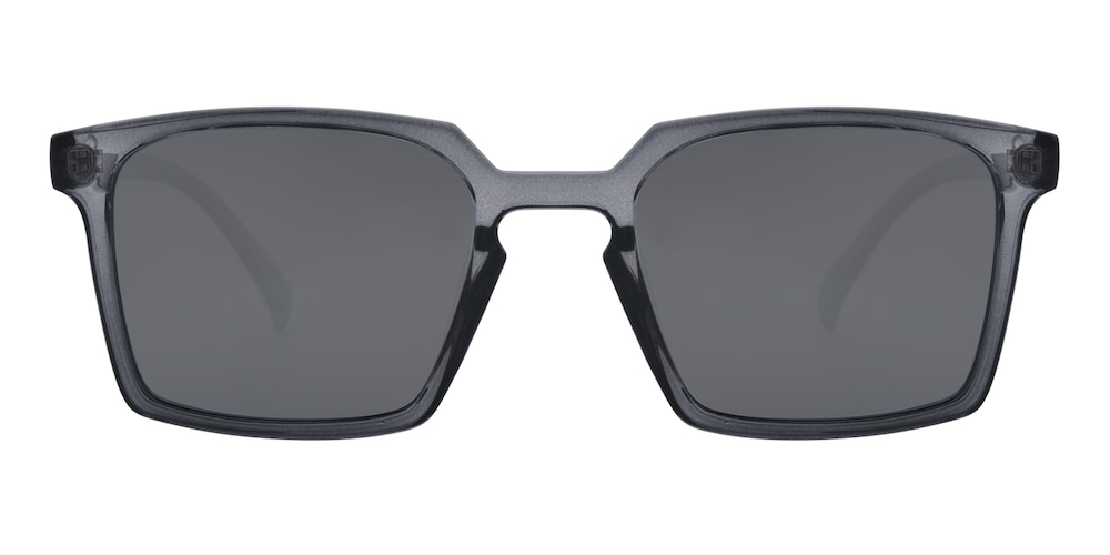 Wythe Gray/Silver mirror-coating Rectangle TR90 Sunglasses