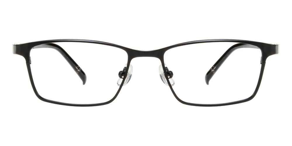 Abbott Black Rectangle Titanium Eyeglasses