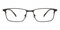 Abbott Gunmetal Rectangle Titanium Eyeglasses
