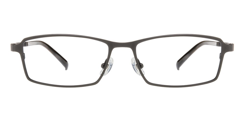 Abel Gunmetal Rectangle Titanium Eyeglasses