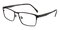Adair Black Rectangle Titanium Eyeglasses