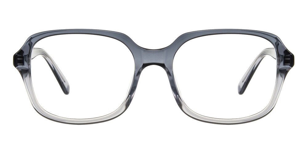 Alfred Gray Rectangle Acetate Eyeglasses